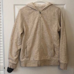 BNWOT LL Bean Fleece lined hooded sweatshirt